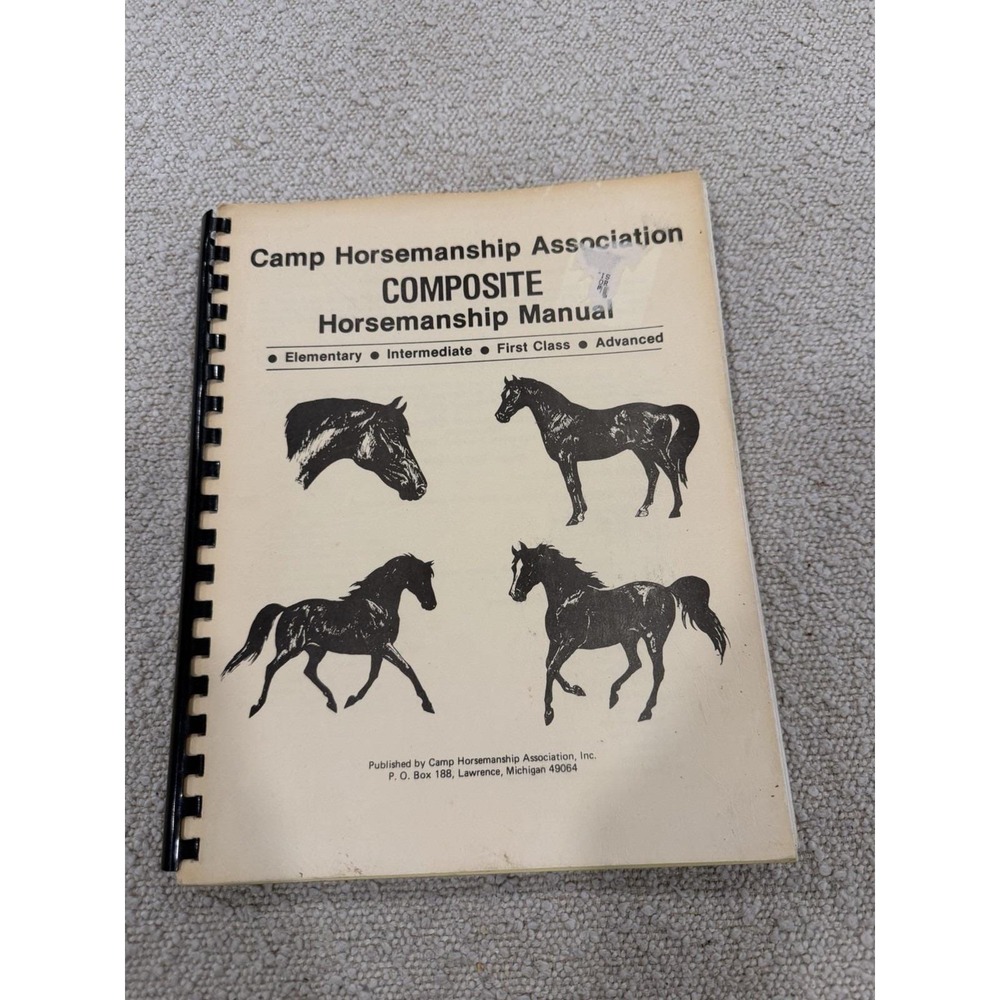 1983 Camp Horsemanship Association CHA Composite Manual Horse Riding Equestrian
